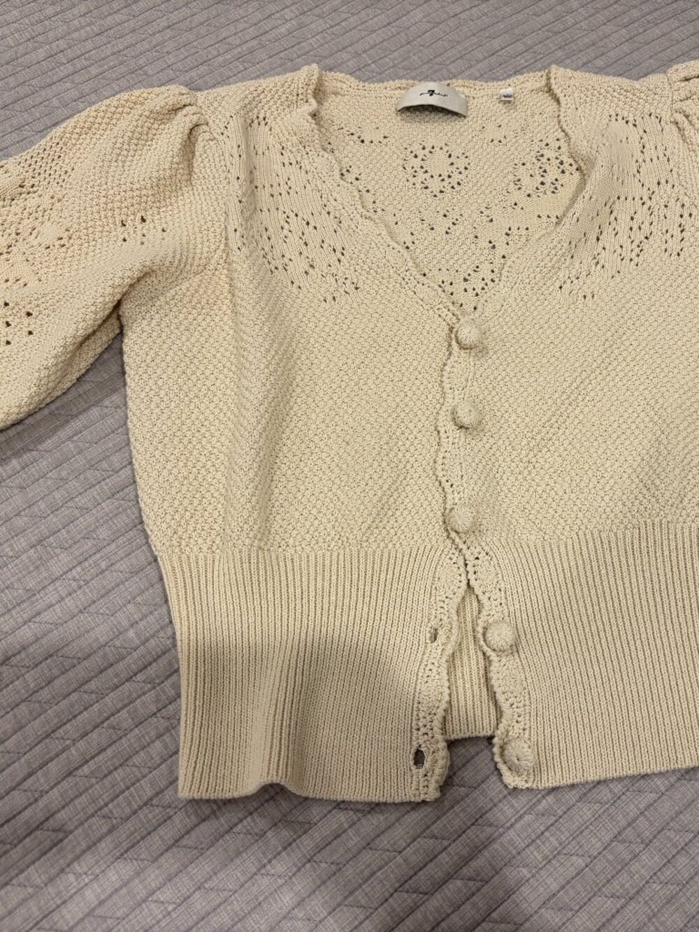 Creme Crochet Sweater
